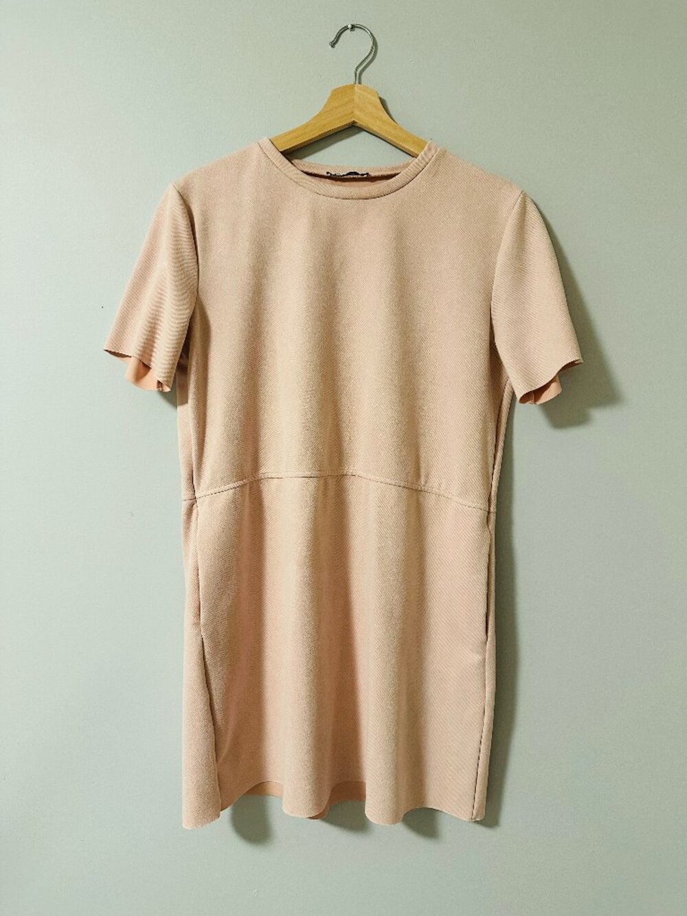 Zara Pink Mini Dress Size M with Pockets